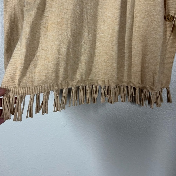 Lilly Pulitzer Ramona Fringe Open Side Sweater Camel Tan Size XS - Picture 6 of 10